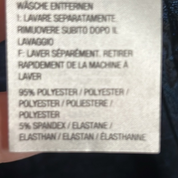 Women's Susan Graver Jacquard Knit Open Front Duster Cardigan Midnight Ink Sz 1X - Picture 8 of 11